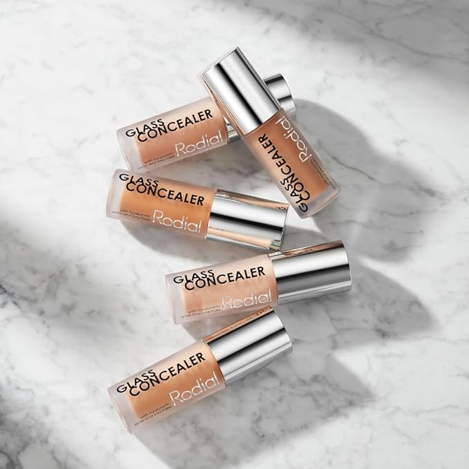 Rodial Glass Concealer Shade 3 - Luminous, Full-Coverage Cream with Peptides and Antioxidants for Flawless Skin, 0.1 fl. oz.