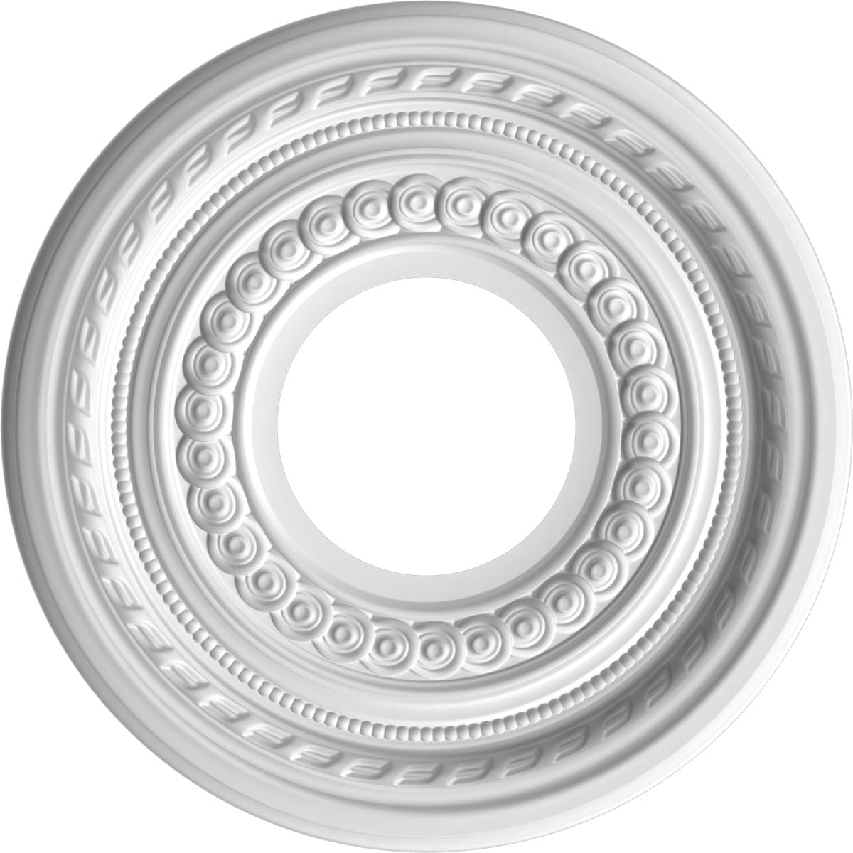 Ekena Millwork Cmp10Codvg Cole Thermoformed Pvc Ceiling Medallion (Fits Canopies Up To 4 1/4), 10Od X 3 1/2Id X 3/4P, Universal