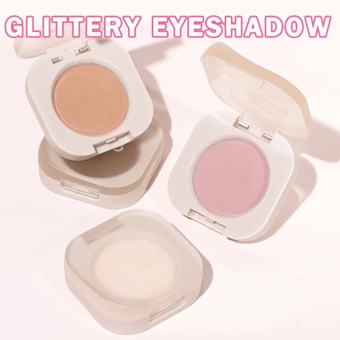 Single Eyeshadow Nude Eyeshadow Primers,Coffee Brown Eyeshadow,Ultra Fine Smooth Powder Long Lasting High Pigment Eyeshadow,Daily Korean Eyes Makeup (07 Mocha)