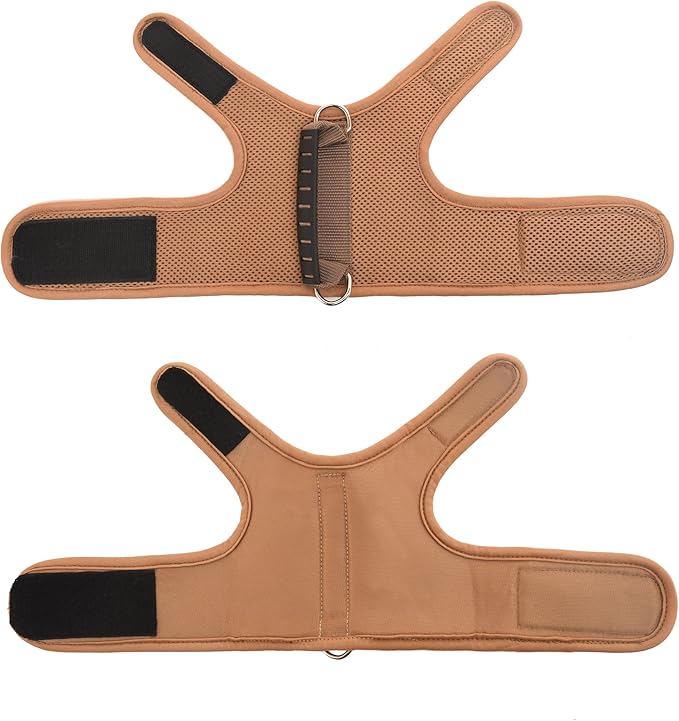 Kitty Harness and Leash for Walking Escape Proof Breathable Mesh Fabric, Solid Brown, X-Small, Adjustable Cat Walking Jackets with Handle, Padded Stylish Cat Vest