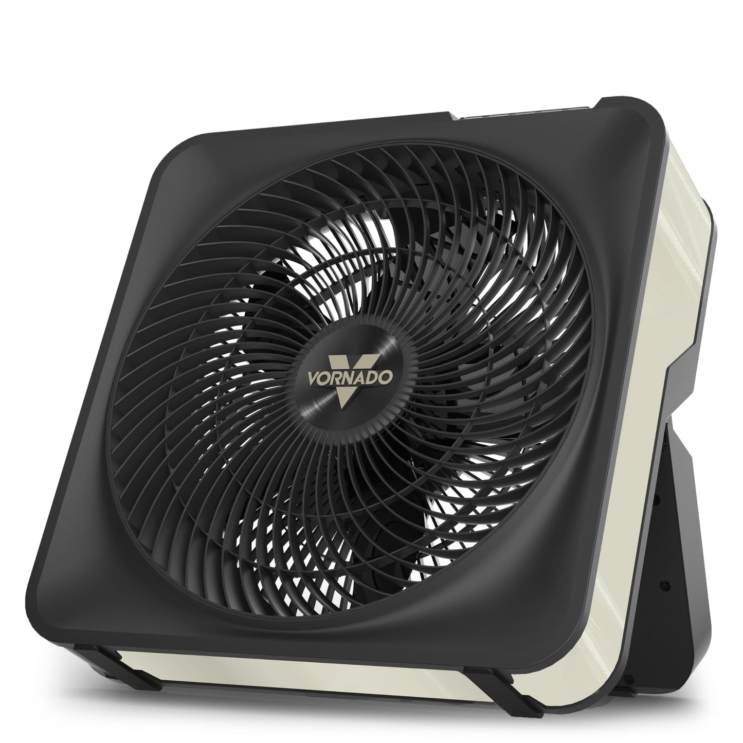 Vornado Model 80X High Velocity Box Fan with Kick Stand, Digital Display, Removable Grille, Variable Speed Control, 1-12 Hour Ti