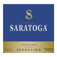 SARATOGA Sparkling Spring Water, Glass Water Bottl...
️