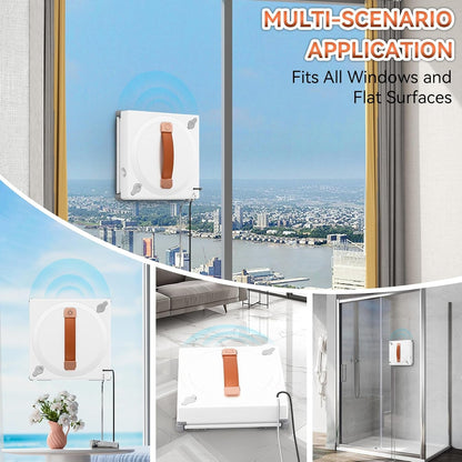 Window Cleaning Robot, 3000Pa Auto Windоw Cleaner Robot with Intelligent Path Planning & Edge Detection, Anti-Drop Prоtection, Dual Spray, Cleaner Tool for Tiles Railing Glass