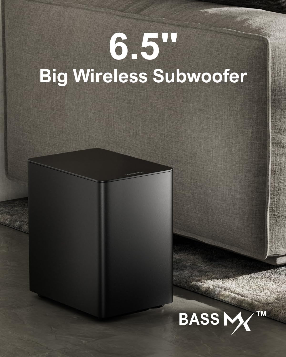 7.1CH Surround Sound System for TV, Soundbar with Dolby Atmos, 6.5" Wireless Subwoofer, APP Control, 4 Wired Surround Speakers, Peak Power 460W Soundbar for TV, Poseidon D80 (New 2025 Model)