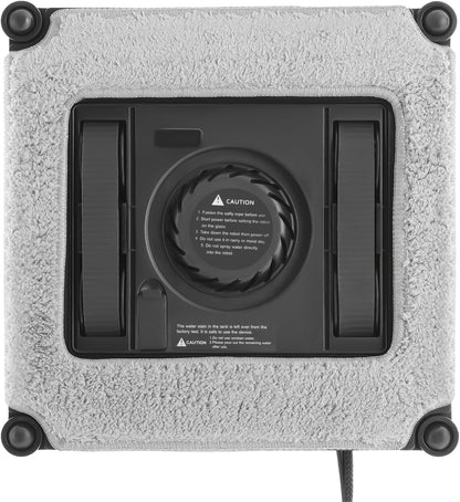Window Cleaner Robot, Window Cleaning Machine 3 Cleaning Mode Automatic Window Vacuum Cleaner Remote Control/App Load 297.62 Lbs in Homes 8.5 X 8.5 X 2.7 Inch (Silver-Gray)
