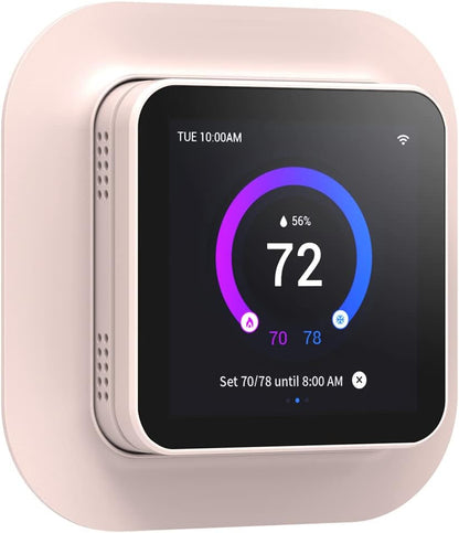 Smart Thermostat for Home TJ-560, Wifi Programmable Thermostat, Compatible with Alexa and Google Assistant, Energy Saving, 4 Inches Touch Screen, C-Wire Required, DIY Installation, Pink