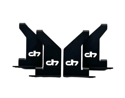 Droppin Hz 2Hd Mini 2 Amp Rack, Compact Laser-Cut Steel Audio Equipment Rack For Motorcycle Installs, Amps Rack With Black Powd