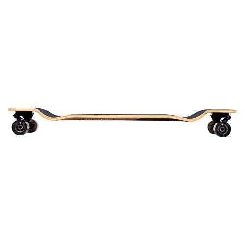 Retrospec Tidal Drop Down Longboard - 41" Extra Wide Stable Deck, 9-Ply Canadian Maple, ABEC-9 Bearings, 85A PU Wheels, Reverse Kingpin Trucks for Cruising & Downhill