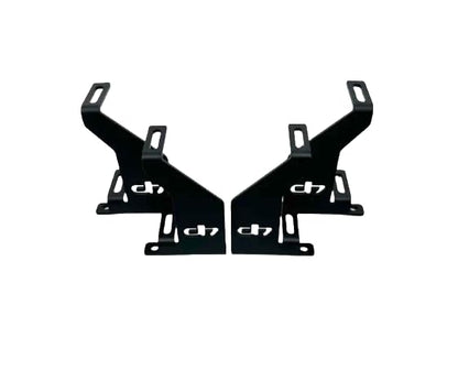 Droppin Hz 2Hd Mini 2 Amp Rack, Compact Laser-Cut Steel Audio Equipment Rack For Motorcycle Installs, Amps Rack With Black Powd