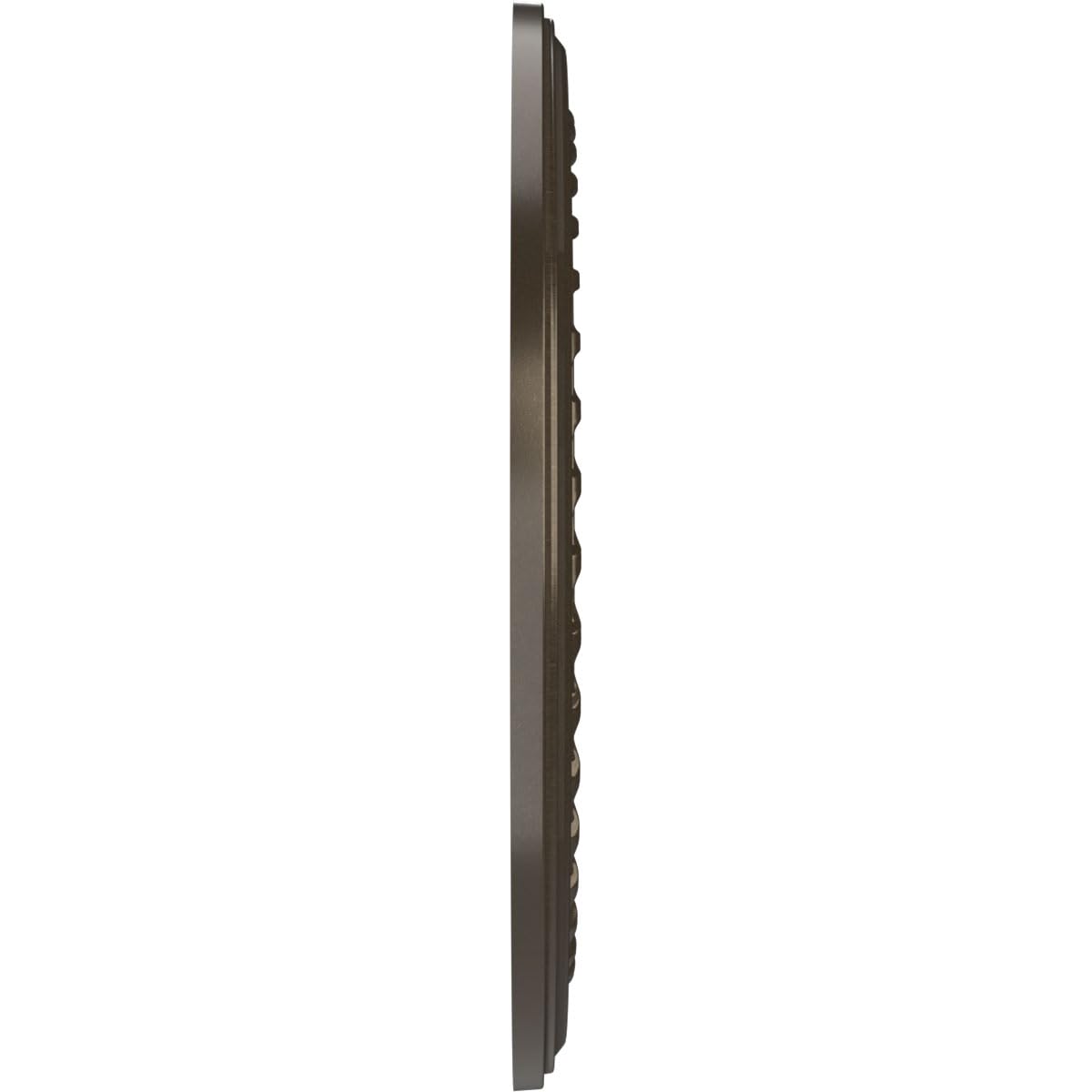 22Od X 3 1/2Id X 1P Cole Thermoformed Pvc Ceiling Medallion (Fits Canopies Up To 6), Metallic Dark Bronze