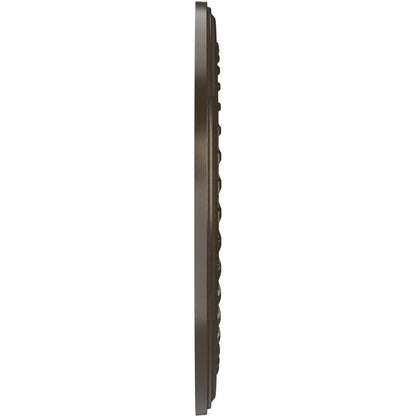 22Od X 3 1/2Id X 1P Cole Thermoformed Pvc Ceiling Medallion (Fits Canopies Up To 6), Metallic Dark Bronze