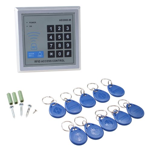 Agptek Rfid Door Access Control System Kit, Home Security System With 280Kg 620Lb Electric Magnetic Lock 110-240V Ac To 12V Dc 3