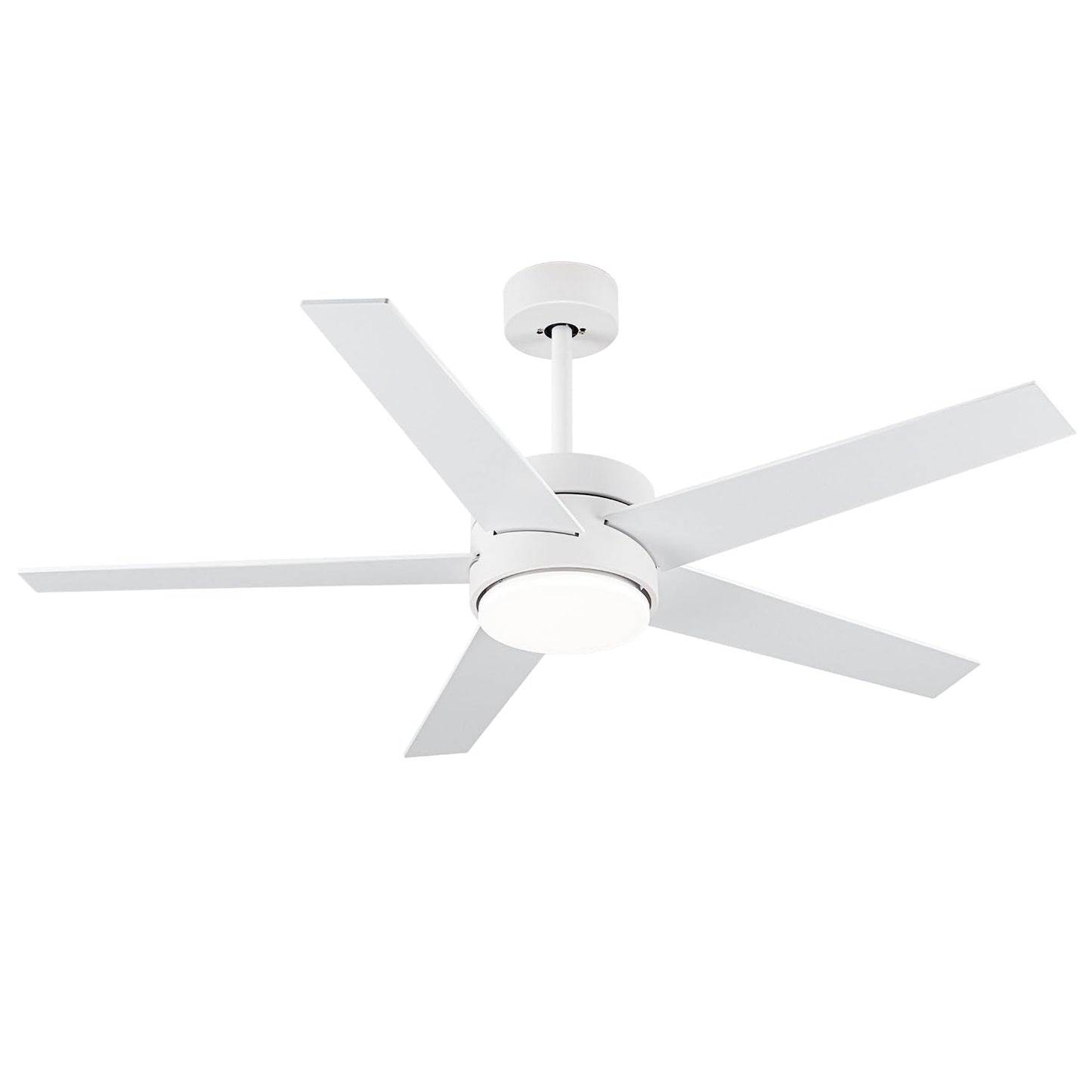 Lofikedi 52 Inch Modern Ceiling Fan Light With Remote Control, Reversible Dc Motor, Stepless Dimmable, Noiseless Modern Ceiling