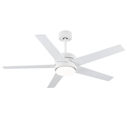 Lofikedi 52 Inch Modern Ceiling Fan Light With Remote Control, Reversible Dc Motor, Stepless Dimmable, Noiseless Modern Ceiling