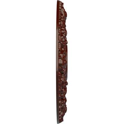 Ekena Millwork Cm18Robmf Rose Ceiling Medallion, Brushed Mahogany