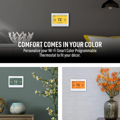 RTH9600WF Smart Color Thermostat ENERGY STAR Wi-Fi Programmable Touchscreen Alexa Ready - C-Wire Required