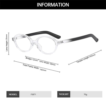 Yameize Small Oval Blue Light Blocking - Glasses Women Men Retro Clear Anti Blue Light Eyeglasses For Computer