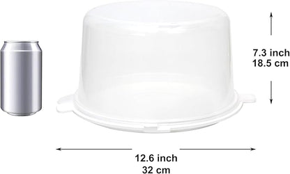 Youngever Plastic Cake Carrier, Clear Cake Container, 12 Inch Cake Carrier with Lid, Cake Storage, Cake Keeper
