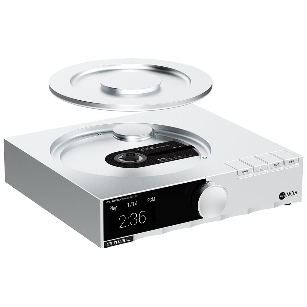 S.M.S.L Pl200 Mqa-Cd Player Player Hifi Lossless Ak4499Ex Chip Bluetooth Playback Dac Headphone Amplifier,With Remote Control (S