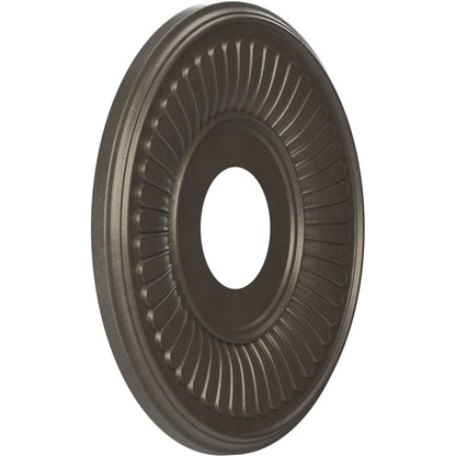 Ekena Millwork Cmp13Bedst Berkshire Thermoformed Pvc Ceiling Medallion (Fits Canopies Up To 5 3/4), 13Od X 3 1/2Id X 3/4P, Unive