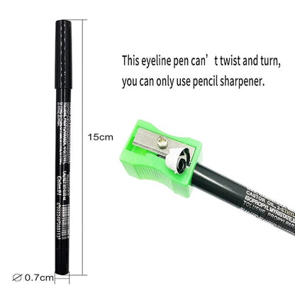 evpct 6Pcs Dark Light Royal Blue Emerald Green Purple Colored Glitter Eyeliner Pencils Set Women Waterproof