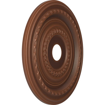 Ekena Millwork Cmp22Codru Cole Thermoformed Pvc Ceiling Medallion (Fits Canopies Up To 6), 22Od X 3 1/2Id X 1P, Universal Aged M