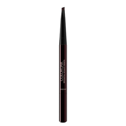 Colorbar Browful Sculpt Pencil - Instant Color Payoff, Velvety Finish, Water-Resistant - Oval Brush and Precise Tip - 002 Cool Brunette - 0.008 oz