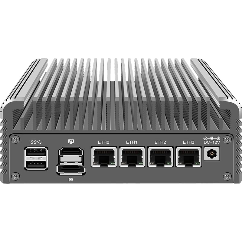 Cwwk Firewall Mini Pc Intel N Series N100, Ddr5 N0 Ram N0 Ssd,4 X 2.5Gbe I226V Lan,Micro Router Appliance,Aes-Ni,Opnsense