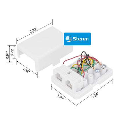 Phone Jack Wall Plate - Jack Box - Wall Jack - Surface Plate - Phone Box - Jack Plate Switch - Telephone Jack Wall Plate - Telep