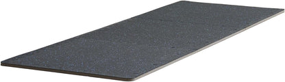 VEVOR 0.56 Inch Thick Gym Floor Tiles, 6 Tiles Rubber Top with EVA Foam, 25" x 25" Gym Flooring Workout Mats with 25 sq.ft Coverage, Interlocking Puzzle Gym Mats for Gym, Home, Garage, Black & Blue
