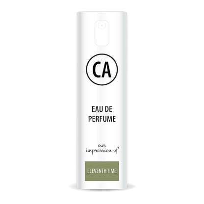 CA Perfume Impression of Eleventh Time Unisex Eau De Parfum Woody Aromatic Scent Long Lasting Unisex Fragrance Travel Size TSA Ready for Day and Night Wear 0.33 Fl Oz 10ml