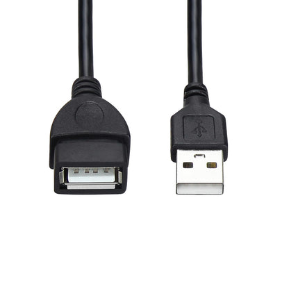 Short Usb Extension Cord 5-Pack, 1.6 Ft Usb 2.0 Male To Female Extender Cable Bulk