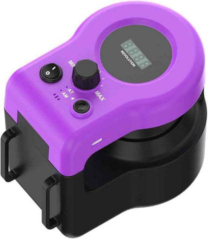 AsFrost Upgraded Interactive Cat Toy for Indoor Cats, Auto/Manual Control DIY Cat Feather Mouse Toy Treadmill for Bored Kitten Puppy Play Chase Run Exercise Hunting-Elegant Purple