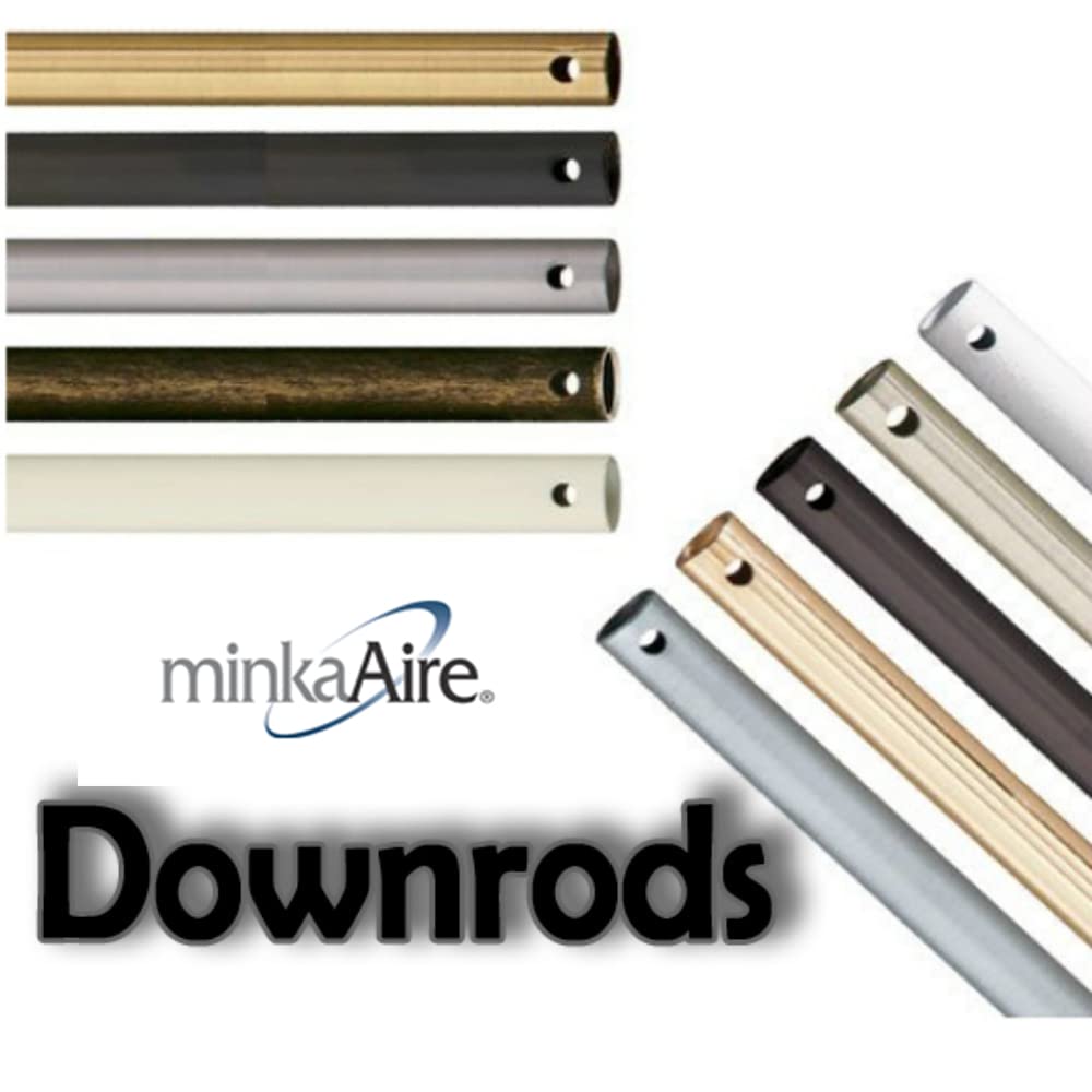 Minka-Aire 36 Inch Ceiling Fan Downrod - Burnished Nickel - Dr536-Bnk