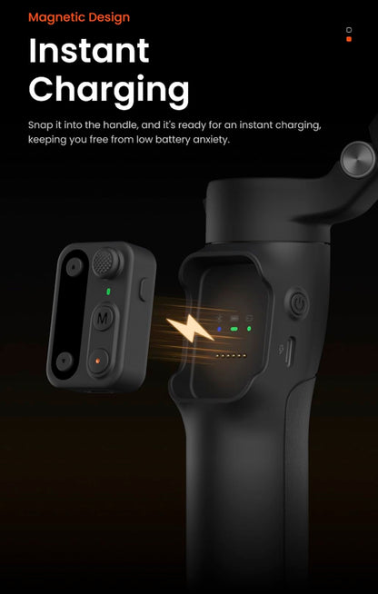 Hohem Isteady X3 Gimbal Stabilizer For Iphone, Ai Tracker Stabilizer, 3-Axis Smartphone Foldable Gimbal W/3-Color Fill Light, De