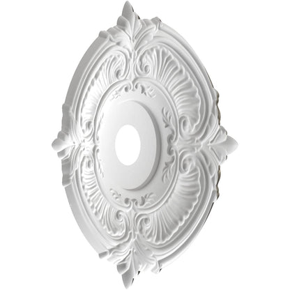 Ekena Millwork Cmp22Atdst Attica Thermoformed Pvc Ceiling Medallion (Fits Canopies Up To 7 3/4), 22Od X 3 1/2Id X 1P, Universal