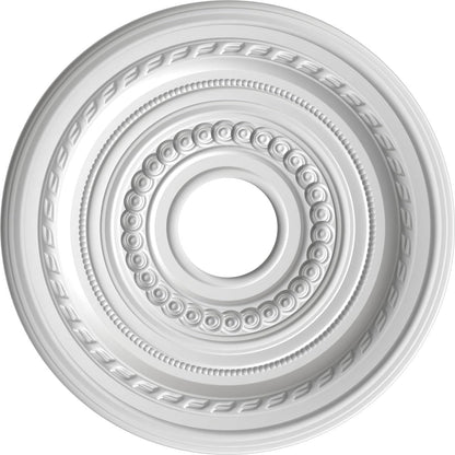 Ekena Millwork Cmp16Codst Cole Thermoformed Pvc Ceiling Medallion (Fits Canopies Up To 4 1/2), 16Od X 3 1/2Id X 1P, Universal Ag
