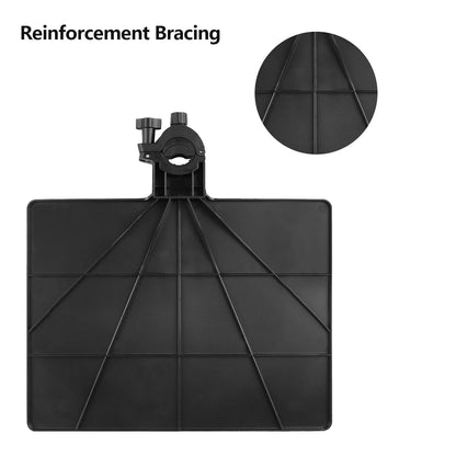 Mic Stand Tray, Soporte Microfono, Tripod Clamp Shelf For Music Sheet, Streaming, Karaoke, Recording - Drum Accessories, Lash Or