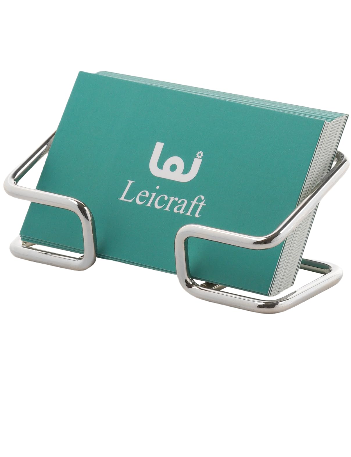 Business Card Holder for Desk, Cute Metal Card Organizers and Office Desk Accessories for Men and Women (Golden)