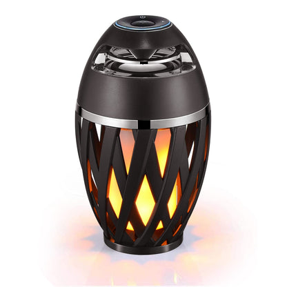 Jinxihua Led Flame Speaker Bluetooth Speakers,Dancing Flames Outdoor Indoor Portable Bluetooth Speaker &Torch Atmosphere Light F