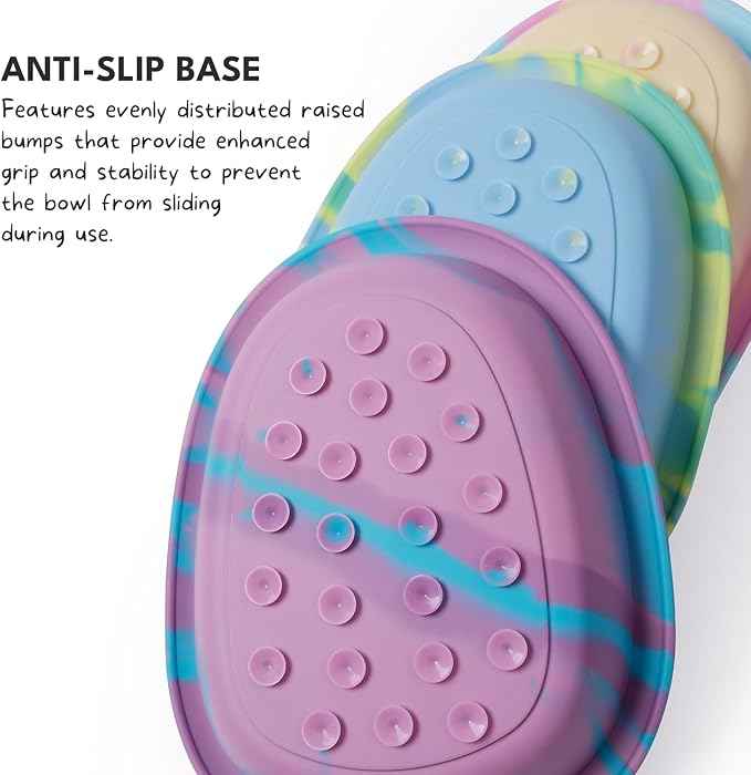 CHEWFFON Easter Dog & Cat Lick Mat Bowls, BPA-Free Silicone Slow Feeder Bowl with Suction Cups, Non Slip Pet Food Bowl Reduces Boredom and Anxiety, Dishwasher Safe, Blueberry