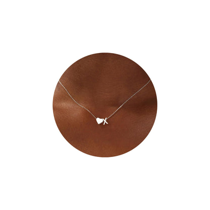 Turandoss Gold/Silver Heart Initial Necklace for Women Teen Girls - 18K Gold Plated Letter A-Z Pendant Necklace Dainty Heart Necklaces Tiny Initial Necklaces Birthday Gifts for Women Jewelry