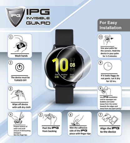 Ipg For Garmin Venu X1 Gps Smartwatch Hydrogel Screen Protector (2 Units) Invisible Hd Clear Film Anti Scratch Guard-Smooth/Self