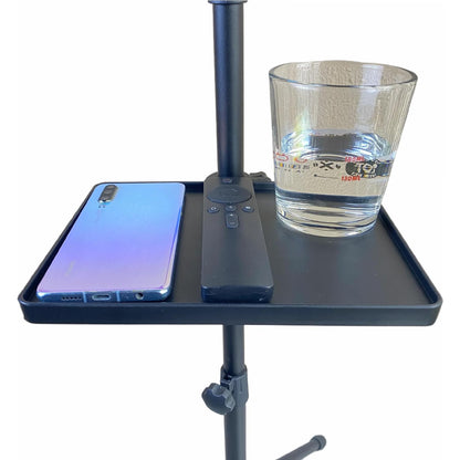 Mic Stand Tray, Soporte Microfono, Tripod Clamp Shelf For Music Sheet, Streaming, Karaoke, Recording - Drum Accessories, Lash Or