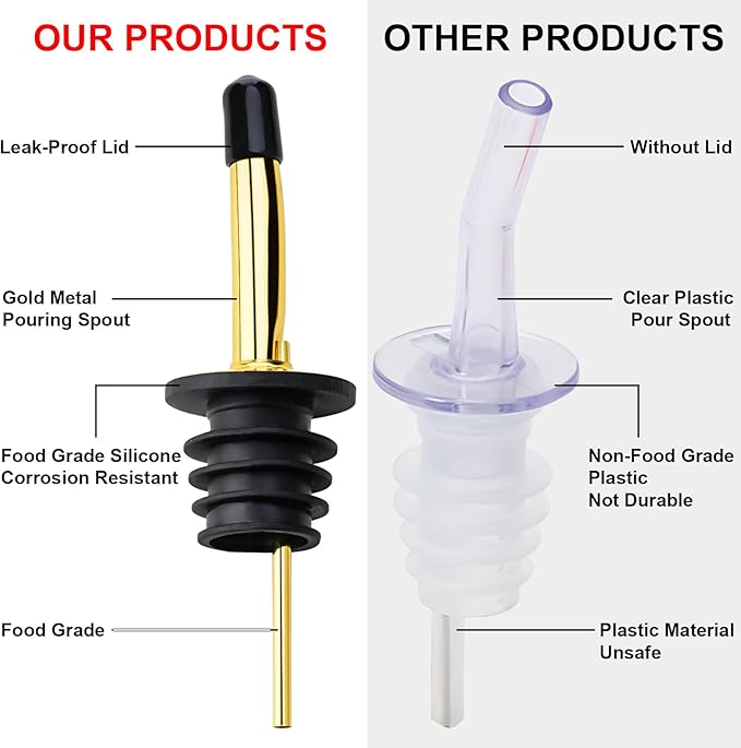 Glass Coffee Syrup Dispenser Bottles Set 2 Pack 7 OZ, Simple Syrup Bottles with Metal Pour Spout, Syrup Dispenser for Coffee Bar Accessories for Maple Honey Syrup Oil and Sauces