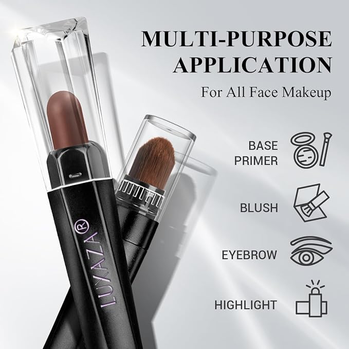 Classic 3PCS Neutral Eyeshadow Stick Makeup Set, Matte Cream Eye Shadow Eyeliner Brightener Pencil Crayon - Cocoa Island Matte