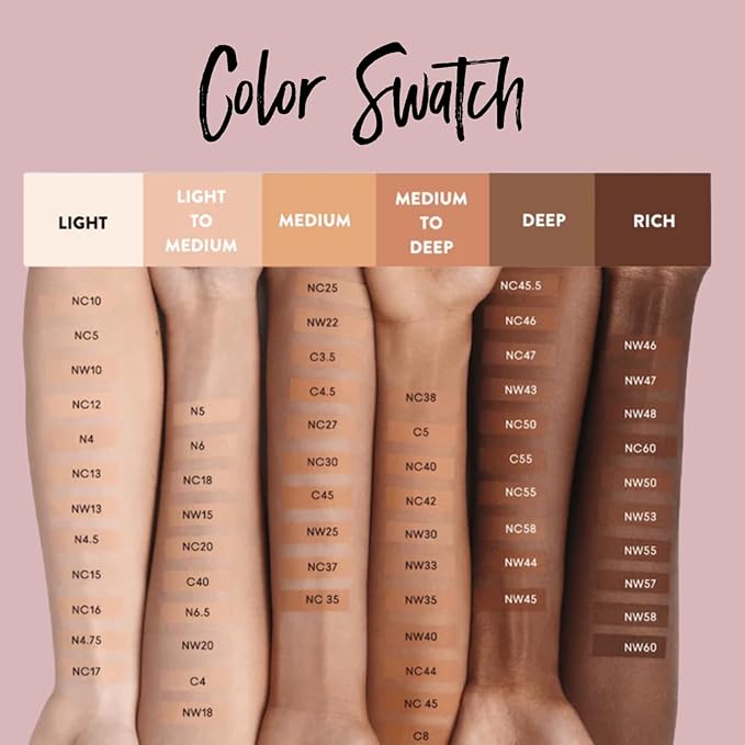 Best Bronze Bombshell Body Makeup - Tattoo Cover Up Makeup & Body Foundation Waterproof - Tattoo Concealer Waterproof for Scars, Varicose Veins Cover Up & Leg Foundation (NW50 Rich Coffee Neutral)