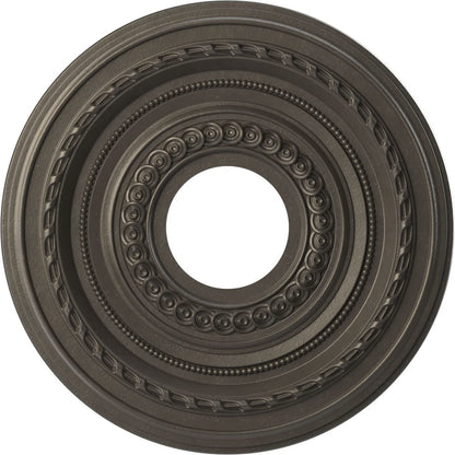 Ekena Millwork Cmp13Codst Cole Thermoformed Pvc Ceiling Medallion (Fits Canopies Up To 4 1/4), 13Od X 3 1/2Id X 3/4P, Universal