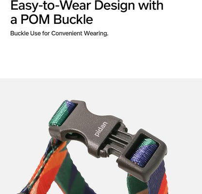 pidan Cat Harness and Leash Set, XL Size for Large Cats, Escape Proof - Adjustable Kitten Harness for Large Small Cats, Lightweight Soft Walking Travel Petsafe Harness (Multicolor-XL Size)