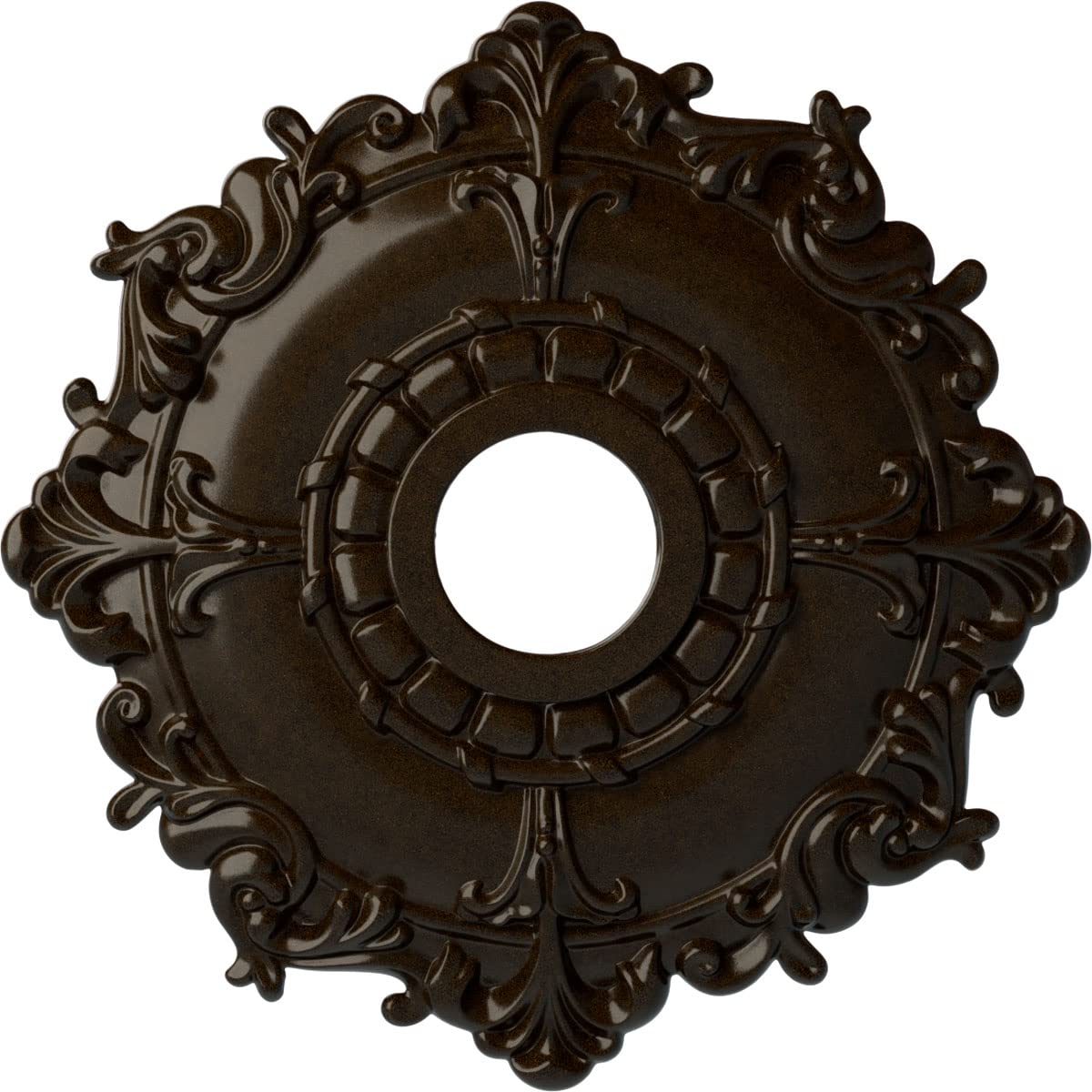 Ekena Millwork Cm18Rlbzs Riley Ceiling Medallion, Bronze